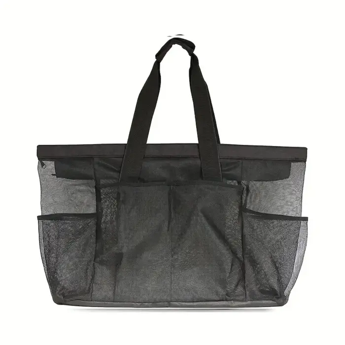 Sac de plage en filet, grand sac fourre-tout