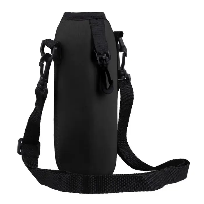 Housse de transport isotherme en néoprène 750 ml pour bouteille d'eau avec bandoulière – Sac de tran