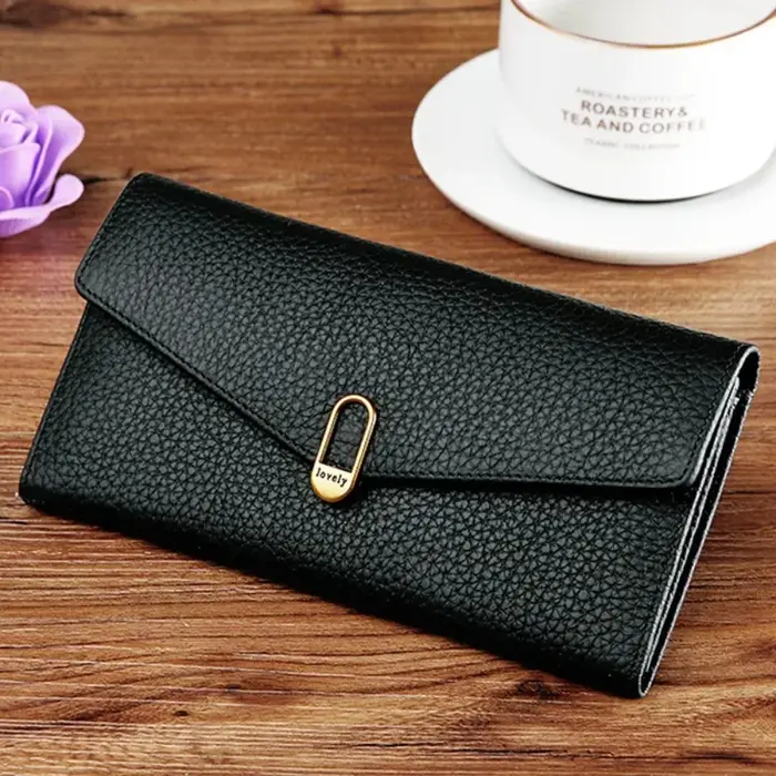 Portefeuilles longs en cuir véritable pour femmes, sacs à main de créateur de luxe, porte-cartes de 