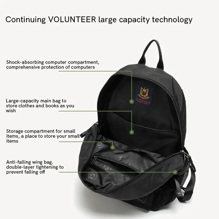 VOLUNTEER sac à dos de voyage pour hommes femmes 2025 décontracté mode Oxford tissu sac à dos étanche homme randonnée Camping sac à dos 1825-02