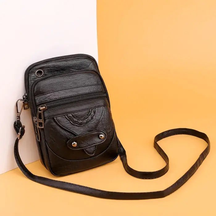 Sac à main vintage en cuir PU pour femmes
