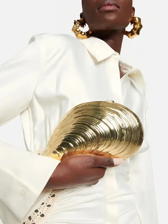Rétro doré argent métal grande coque acrylique sac nouveau Banquet fête main tout compris femmes épaule bandoulière sacs de soirée