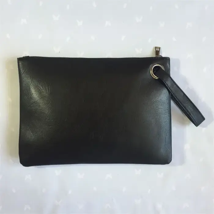 Pochette en cuir monochrome pour femme, sac enveloppe, sac à main de soirée, pocommuniste pour femme