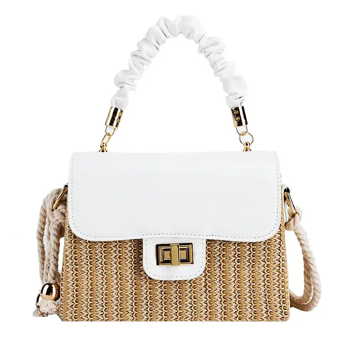 Sac de plage en paille pour femmes