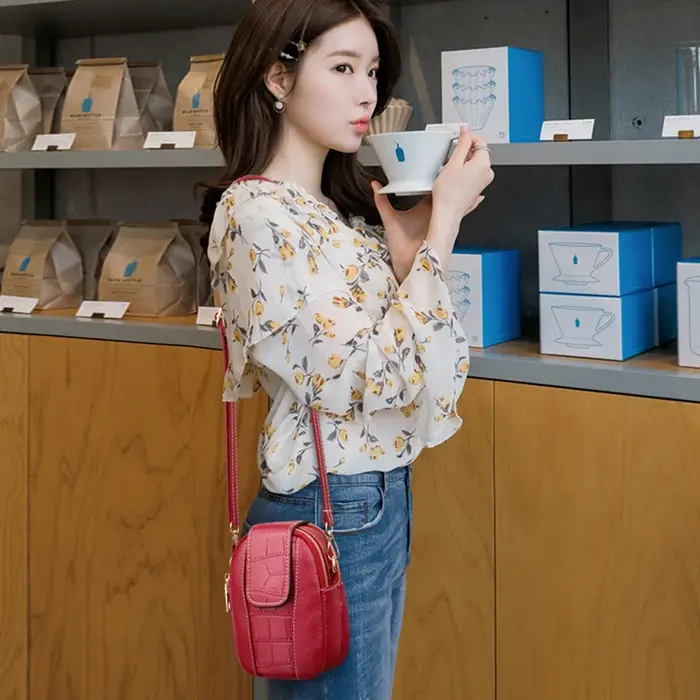 Sac à bandoulière en cuir PU pour femme
