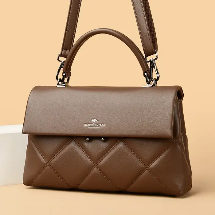 Sacs à main coréens en cuir souple pour femmes