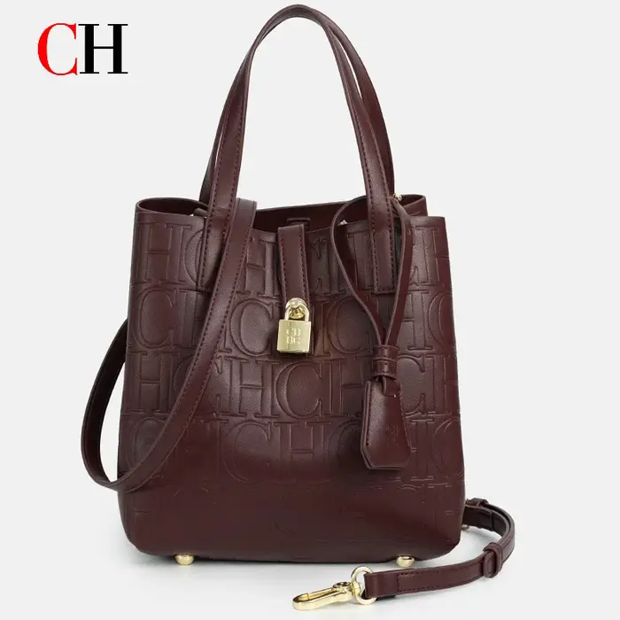 Sac seau CH pour femme avec fermoir métallique décoratif