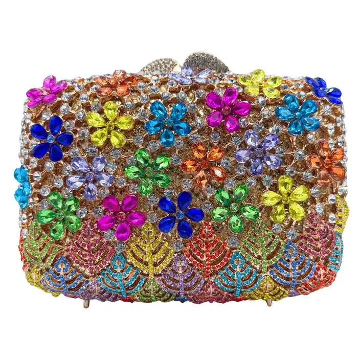 Sac en pierre nouveau lilas incrusté de diamants sac de dîner banquet fête mariage diamant femmes sac
