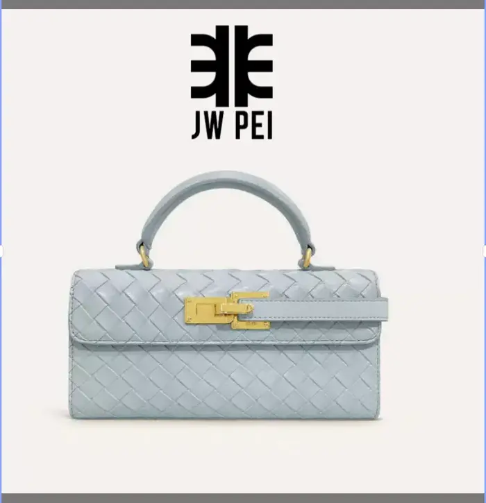 Sac fourre-tout en jean bleu tendance 2025, petit sac bandoulière carré, sac de luxe pour femme, sac à main pour femme JW PEI, sac à main de créateur Elise