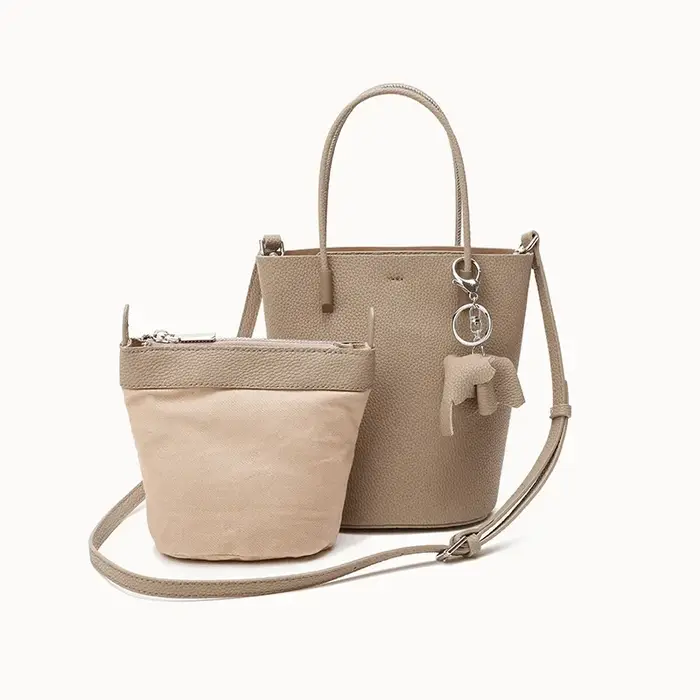 Petit sac seau d'été avec breloque éléphant