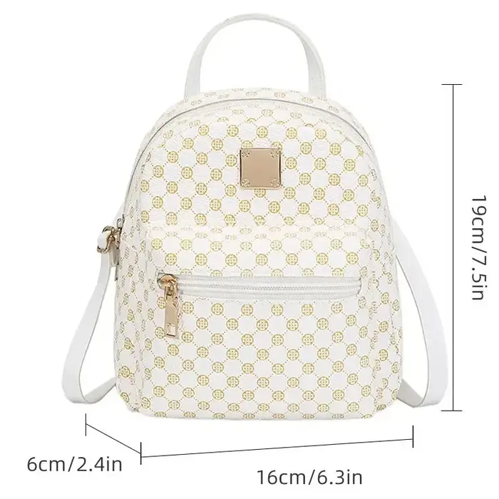 Sac à dos classique en matière florale pour femmes