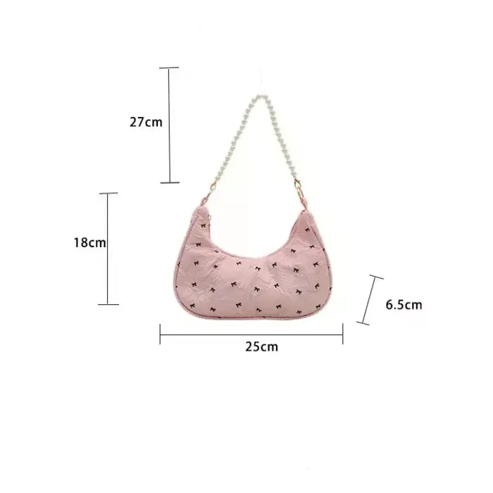 Sac à main plissé à nœud pour femme