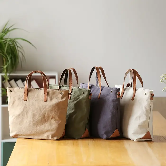 Sac messager fourre-tout en toile pour hommes et femmes