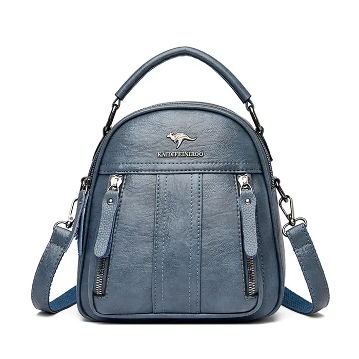 Sac à dos en cuir multifonction 4 en 1 pour femmes, à bandoulière, à la mode, petit Sac de voyage po
