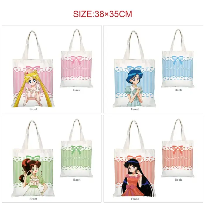 Anime marin lune toile sac Kawaii dessin