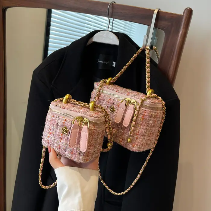 Mini sac seau à chaîne pour femme