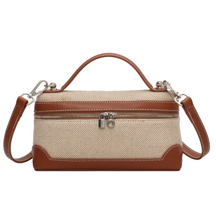 Sac à main en toile patchwork pour femme