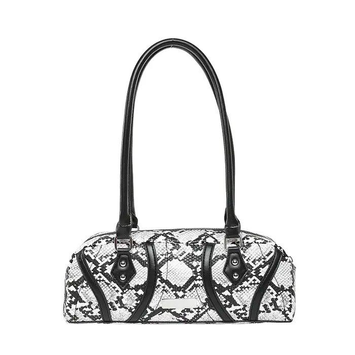 Sacs à bandoulière carrés en PU motif serpent, haute qualité, sens du luxe, personnalité populaire,