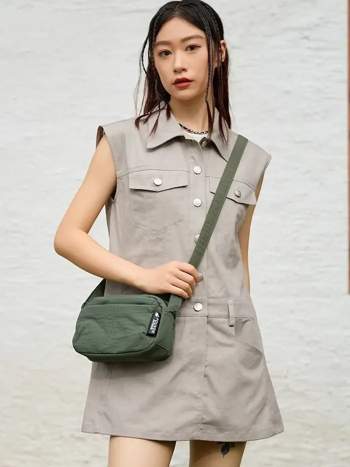 EPOL mode voyage sacs à bandoulière 2025 femme homme unisexe petit sac carré en Nylon imperméable Ou