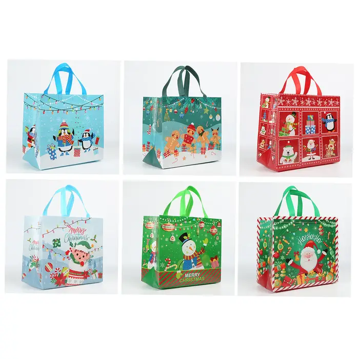 Sacs cadeaux de Noël durables en non-tissé