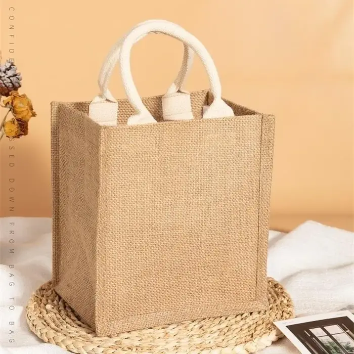 Sac fourre-tout en lin vintage pour femmes