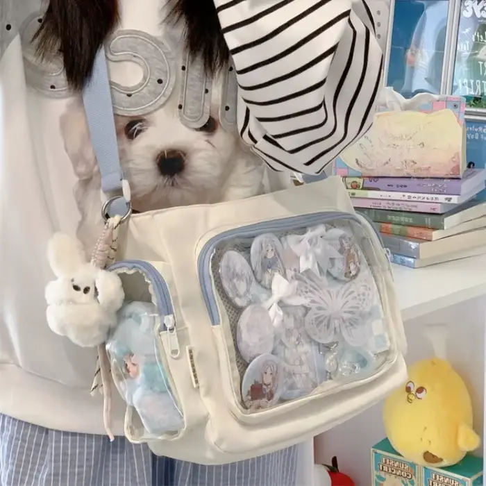 Sac bandoulière transparent tendance pour filles