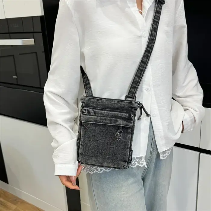 Denim Super populaire Niche solide couture sacs à bandoulière pour les femmes en vente 2026 haute qualité unique doux