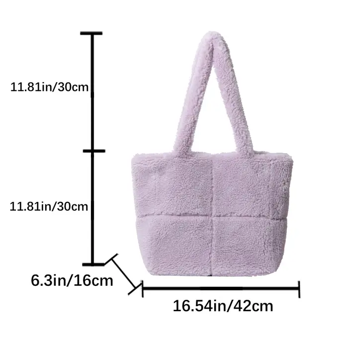 Sac de luxe en fausse fourrure pour femmes
