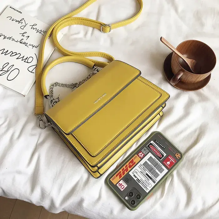 Sac à bandoulière de luxe en PU pour femmes