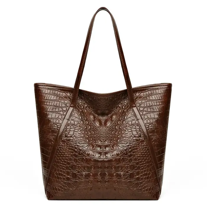 Sac fourre-tout Simple et polyvalent imprimé Crocodile