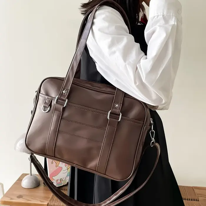 Style japonais JK sac femmes lycéen uniforme sac en cuir PU sac à bandoulière
