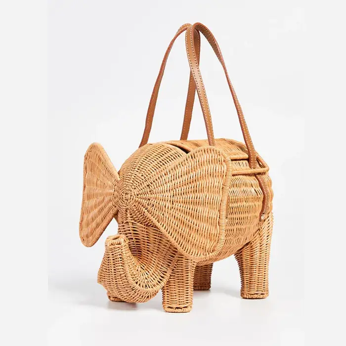Sac à main en rotin pour femmes