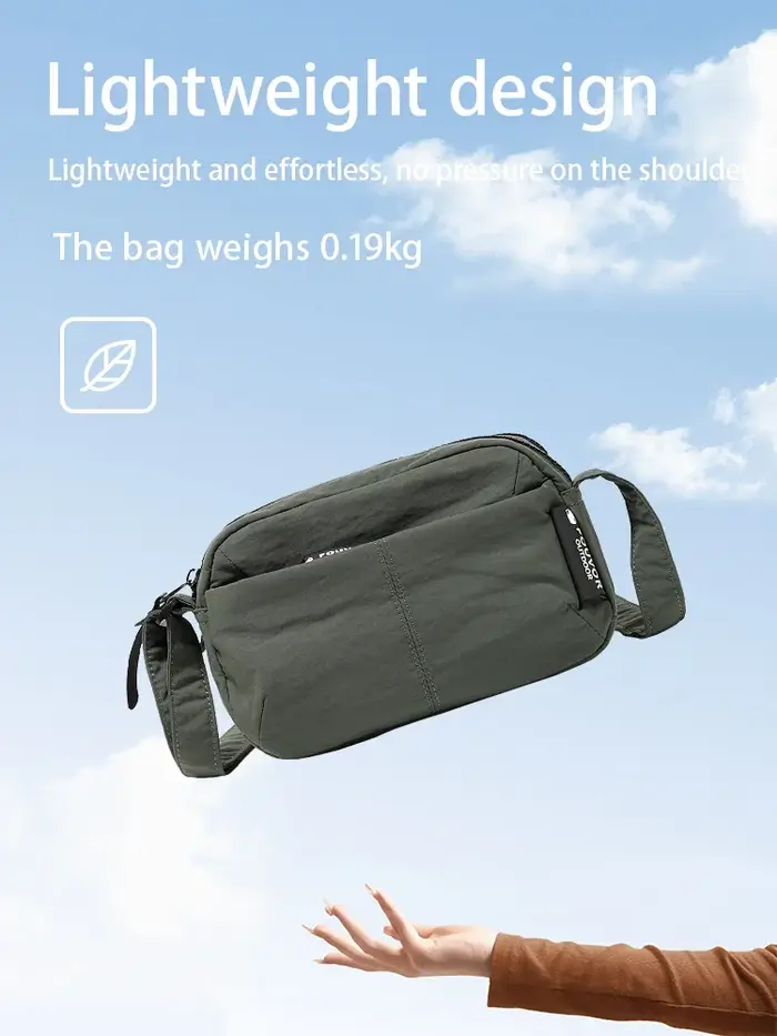 EPOL mode voyage sacs à bandoulière 2025 femme homme unisexe petit sac carré en Nylon imperméable Ou
