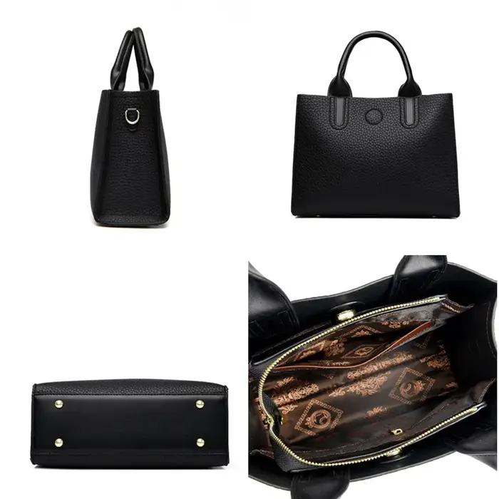 Sac à Main de Luxe en Cuir de Grande Capacité pour Femme