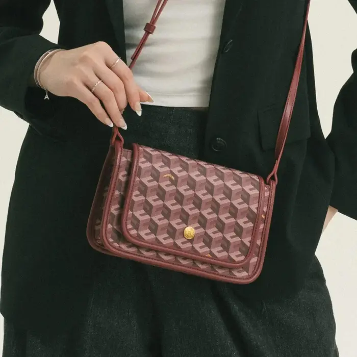 Sac messager de luxe à monogramme pour femmes