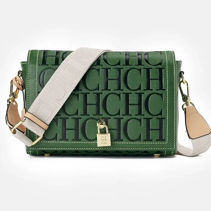 CH automne et hiver couleur unie sac à bandoulière lettre impression haute qualité femmes mode éléga