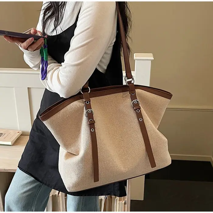 Sac fourre-tout vintage rétro grande capacité