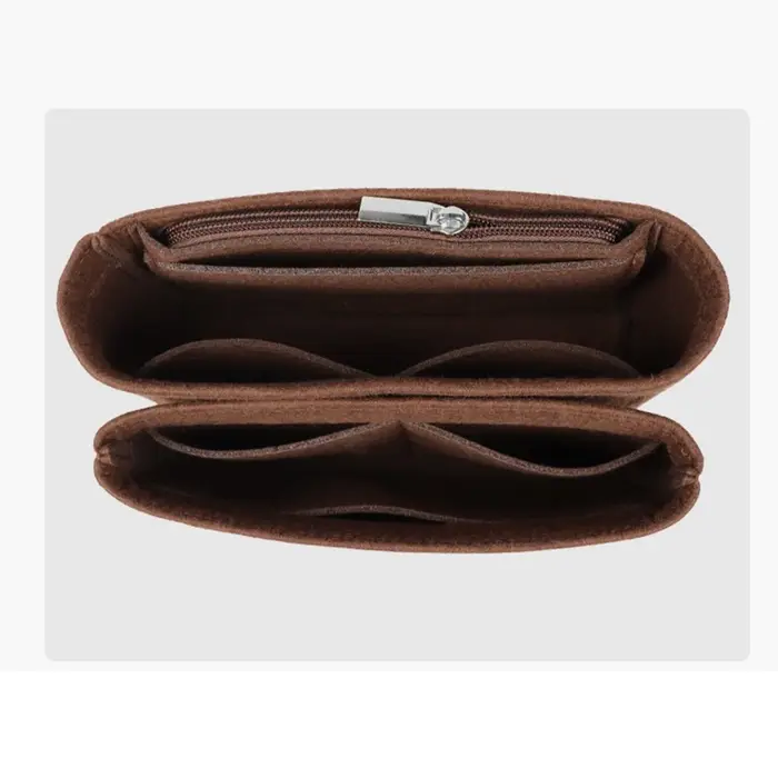 Convient pour Pochette Métis rabat feutre insérer sac organisateur maquillage sac à main Organization voyage intérieur