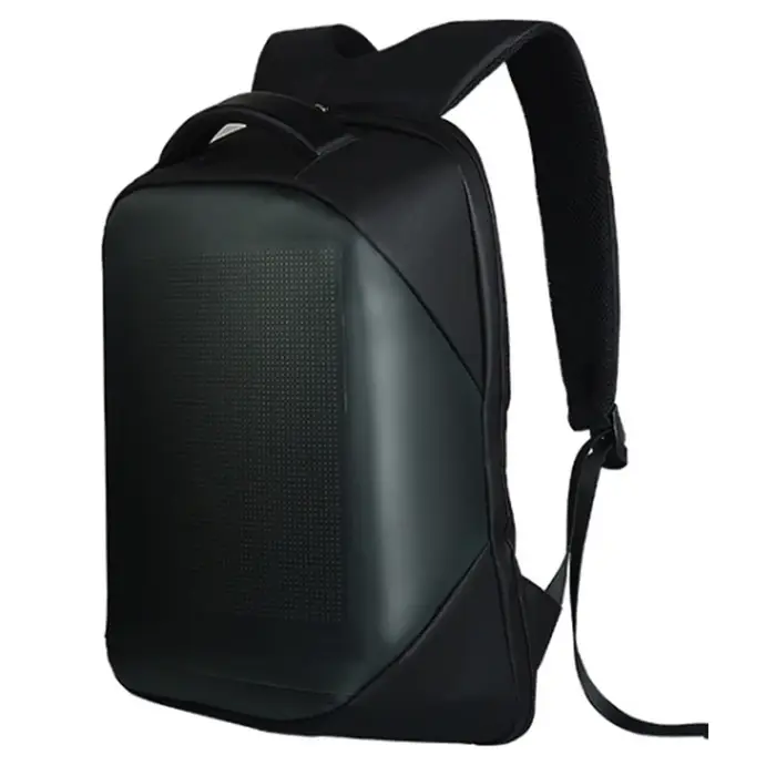 Sac à dos LED publicitaire avec écran, Wi-Fi et Bluetooth pour voyage express, personnalisable avec 