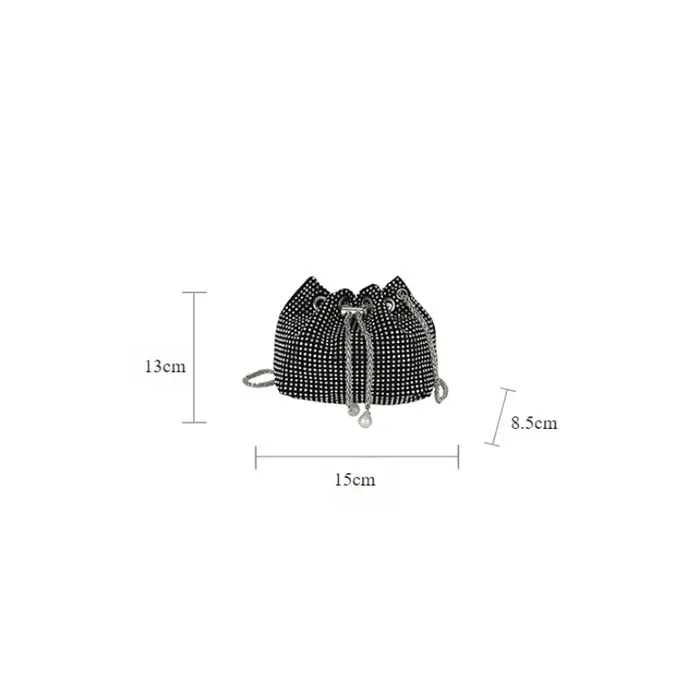 Sac seau décoré de paillettes à la mode