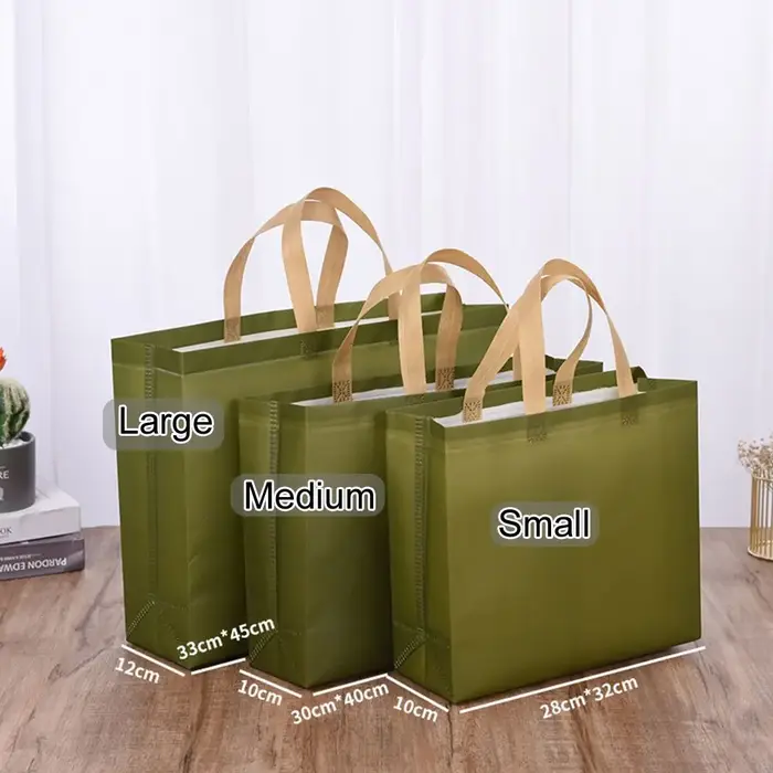 Sac d'épicerie écologique Durable vert bleu résistant à l'eau