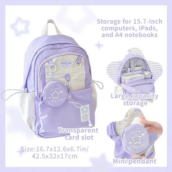 Sac à dos de Style crème pour étudiants d'apparence élevée, Design Simple et mignon, sac à dos de gr