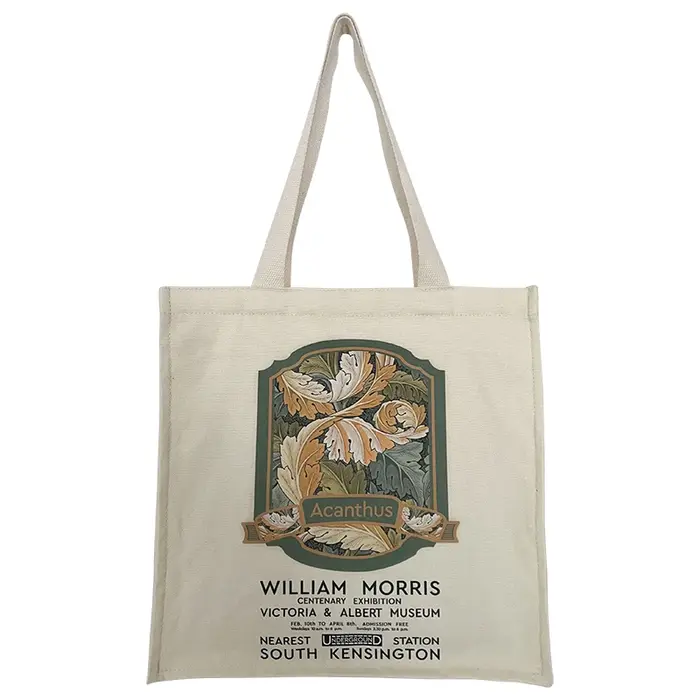 Acanthus-Sac à main en toile avec fermeture éclair pour femme