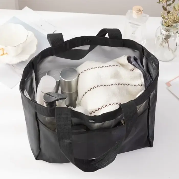 Sac à main en gaze de couleur unie