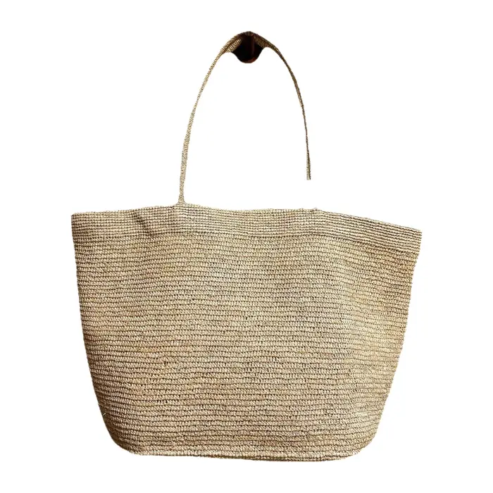 Sac fourre-tout tissé grande capacité en herbe Laffey pour femme