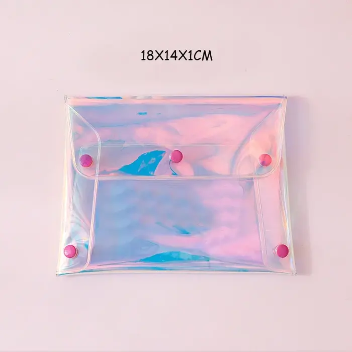 Sac cosmétique transparent au laser pour femmes
