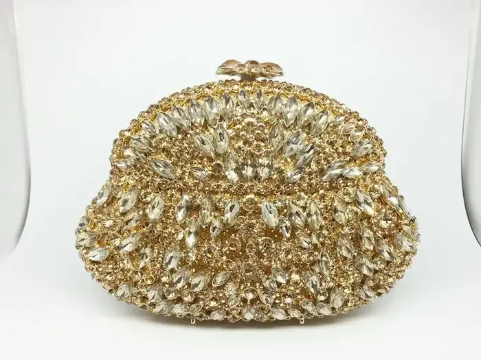 Pochette en cristal saphir bleu clair pour femme, sac à main de soirée, sacs à main de luxe en diama