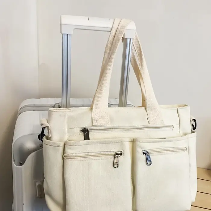 Sacs à main en toile à fermeture éclair pour femmes