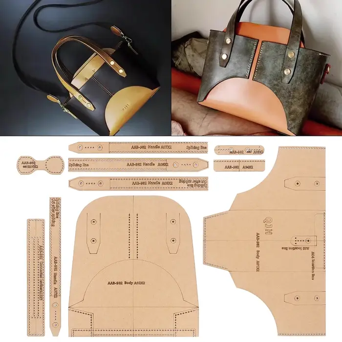 1 ensemble de dessins en cuir DIY