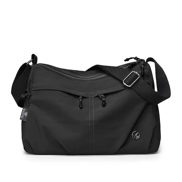 Sac à bandoulière grande capacité pour femme avec trois poches : sac fourre-tout en nylon multi-poch